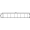 Barrier | according to TL | length: 1.60 m | height: 250 mm